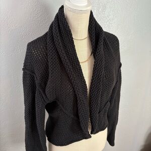 Goodlife Women's Black Knit Cardigan